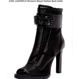 Karl Lagerfeld “Blayze” black booties